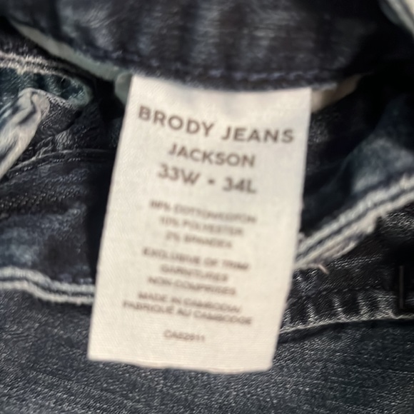BRODY JEANS Jackson 33W 34L - Picture 4 of 4